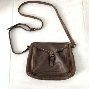 Patricia Nash Brown Studded Crossbody Bag